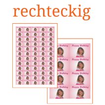 Essbare Bilder für Kleingebäck eckig