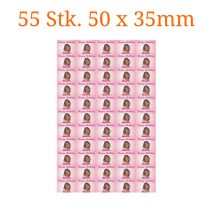 55 Stück essbare Bilder rechteckig 50 x 35mm