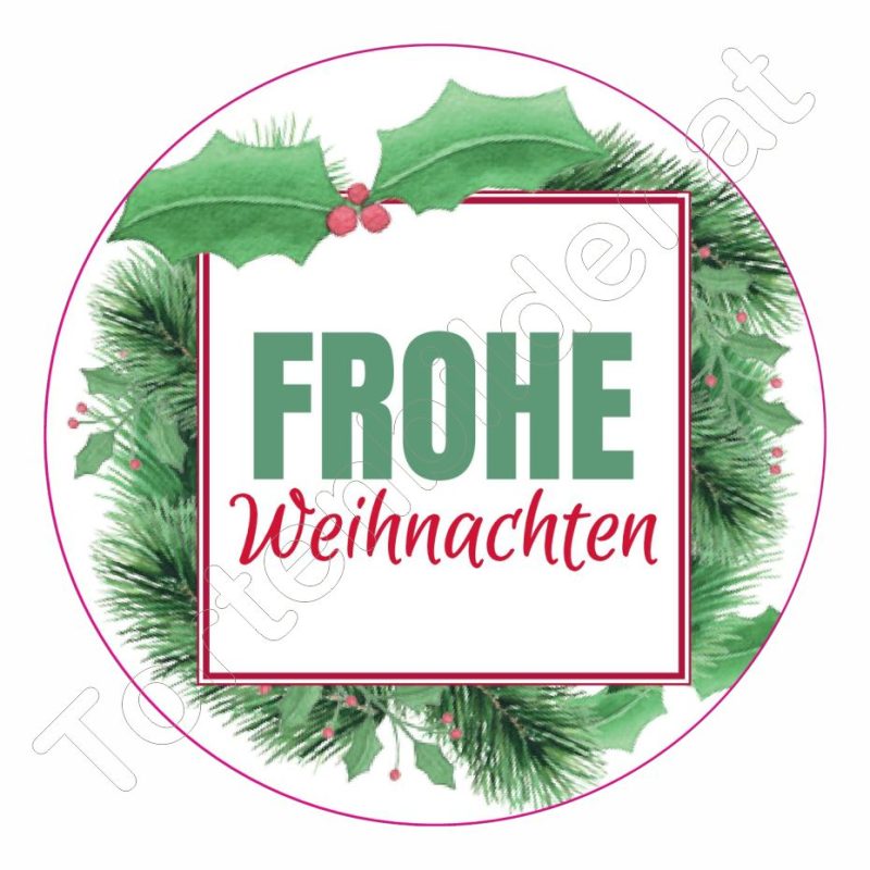 Tortenbilder Weihnachts Design rund 01