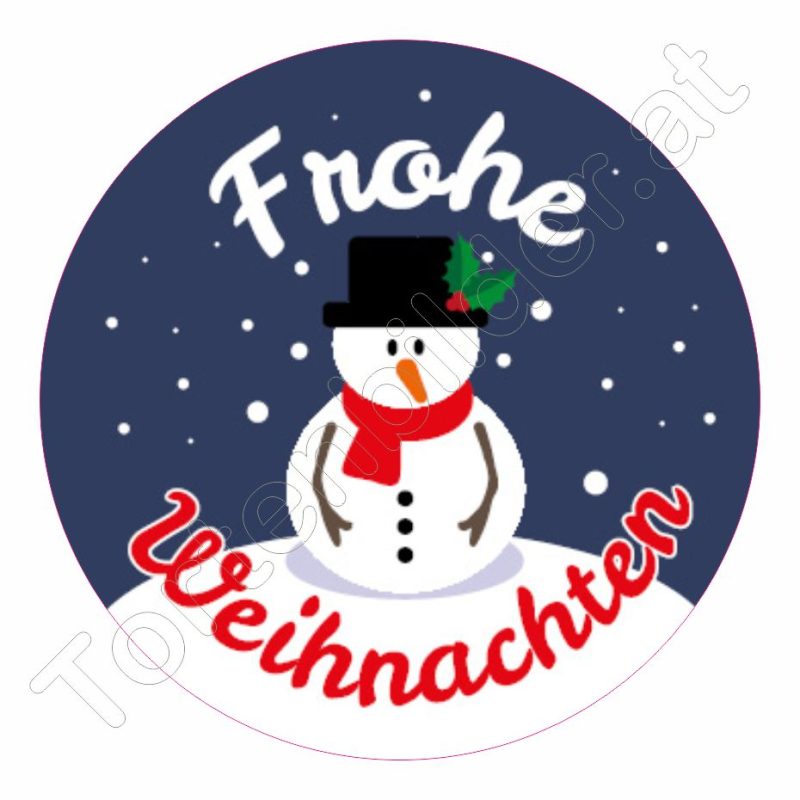 Tortenbilder Weihnachts Design rund 05