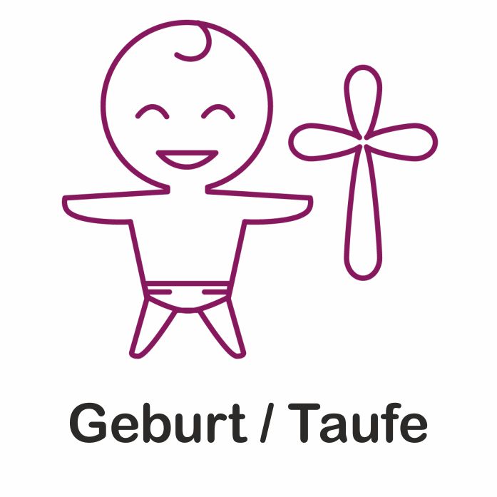 Icon für Geburt und Taufe