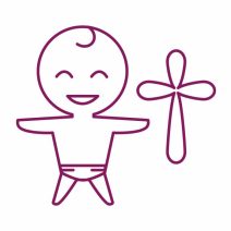 Cake Topper Geburt und Taufe