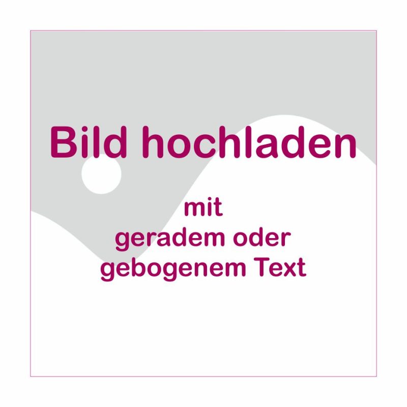 Produktbild quadratisch mit geradem oder gebogenem Text