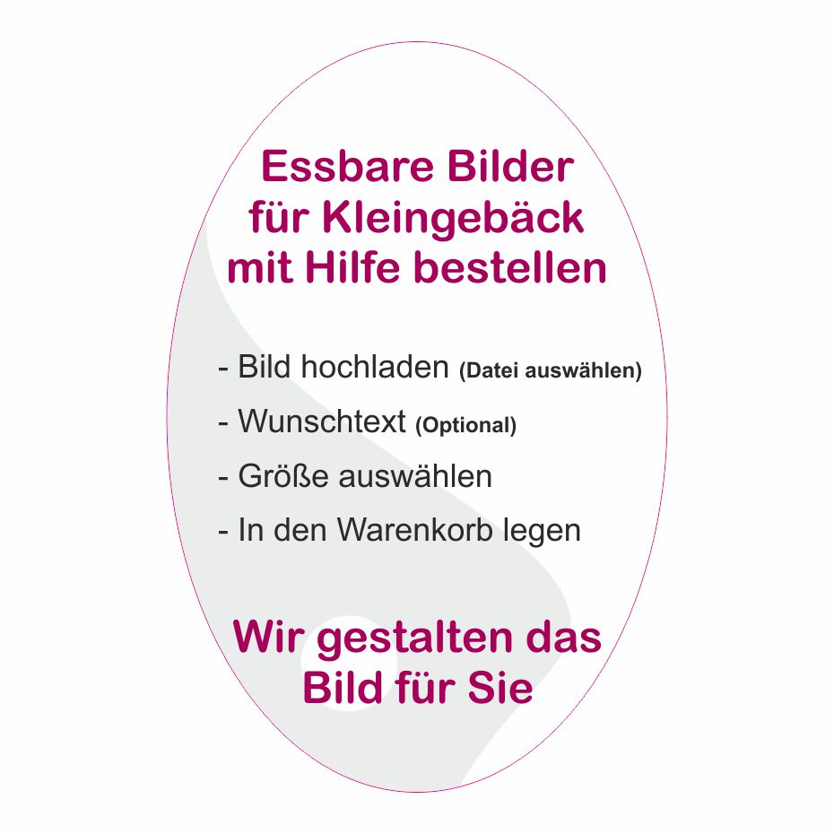 Produktbild Kleingebäck oval Hochformat mit Hilfe