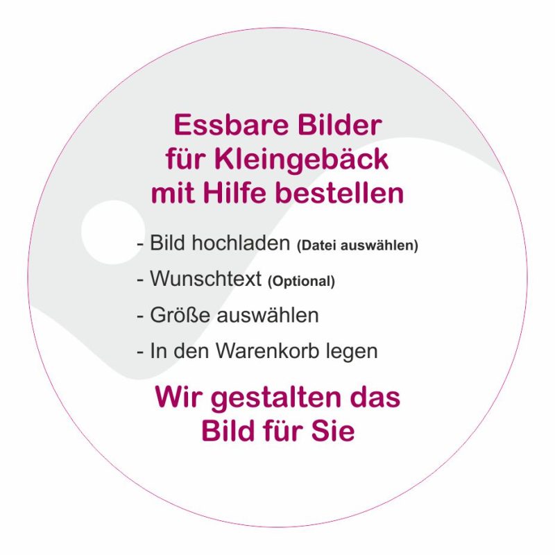 Produktbild Kleingebäck rund mit Hilfe erstellen