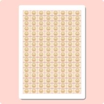 Essbare Aufleger rechteckig 30 x 20mm, 128 Stück pro Druckbogen