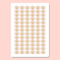 Essbare Aufleger oval 40 x 27mm, 72 Stück pro Druckbogen