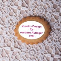 Zusatzdesign essbare Bilder für Kleingebäck oval