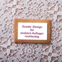 Zusatzdesign essbare Bilder für Kleingebäck rechteckig
