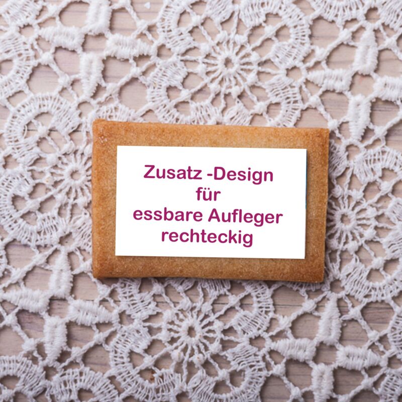 Zusatzdesign essbare Bilder für Kleingebäck rechteckig