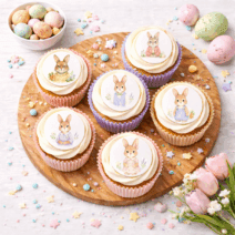 Osterhasenfamilie Cupcake Aufleger