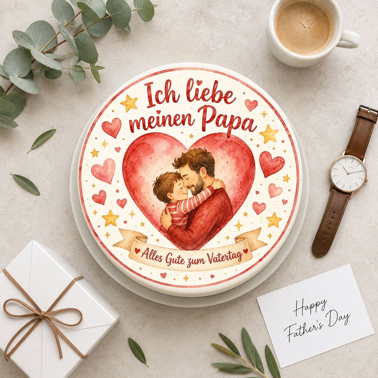 Vatertag rund Ich liebe meinen Papa