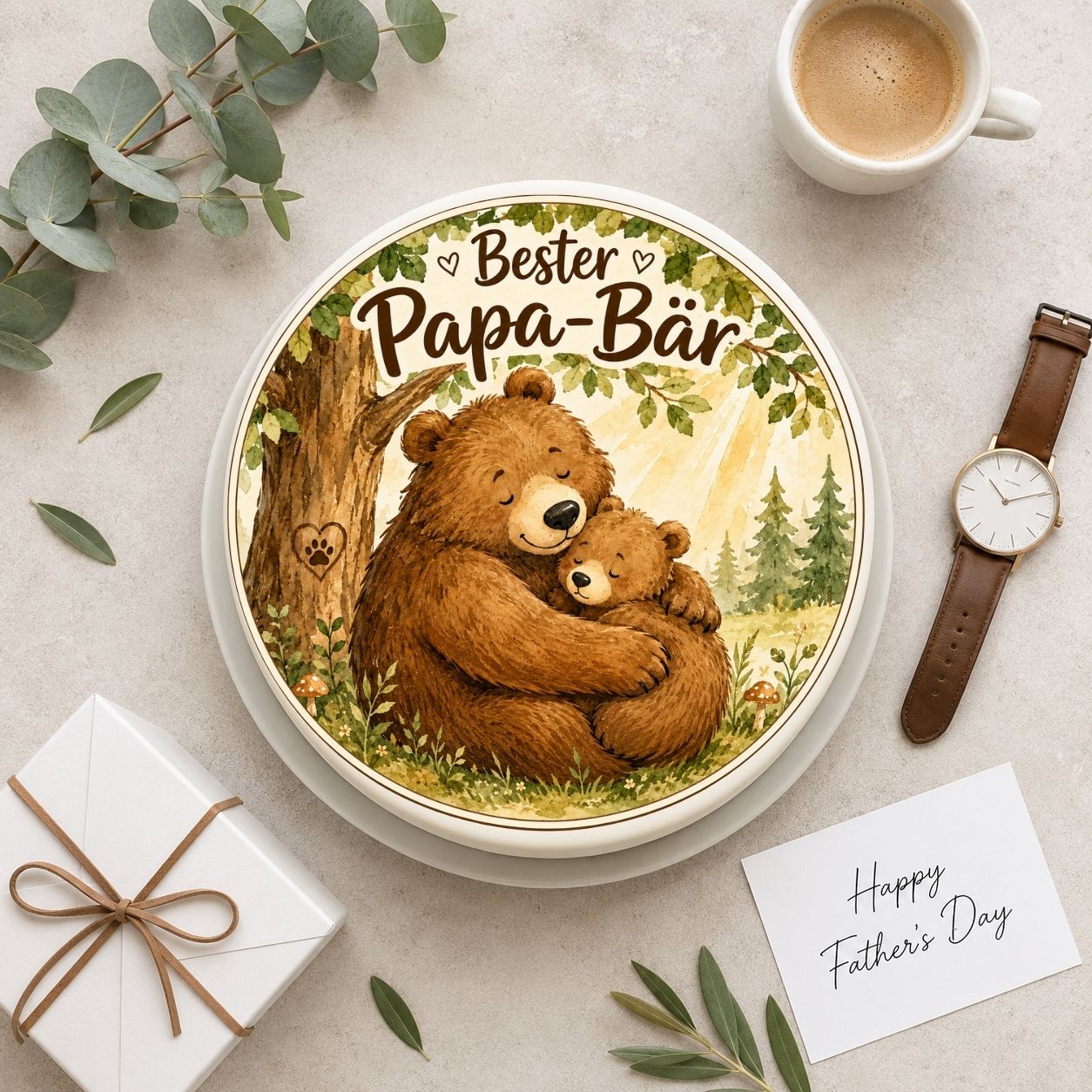 Vatertag rund Bester Papa-Bär